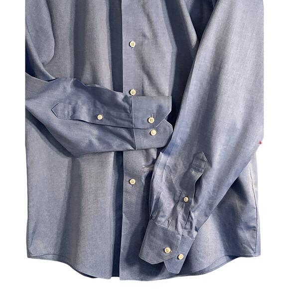 Brooks Brothers Mens Dress Shirt Size 15 4/5 Blue Long Sleeve Regent Button Up - Picture 5 of 6